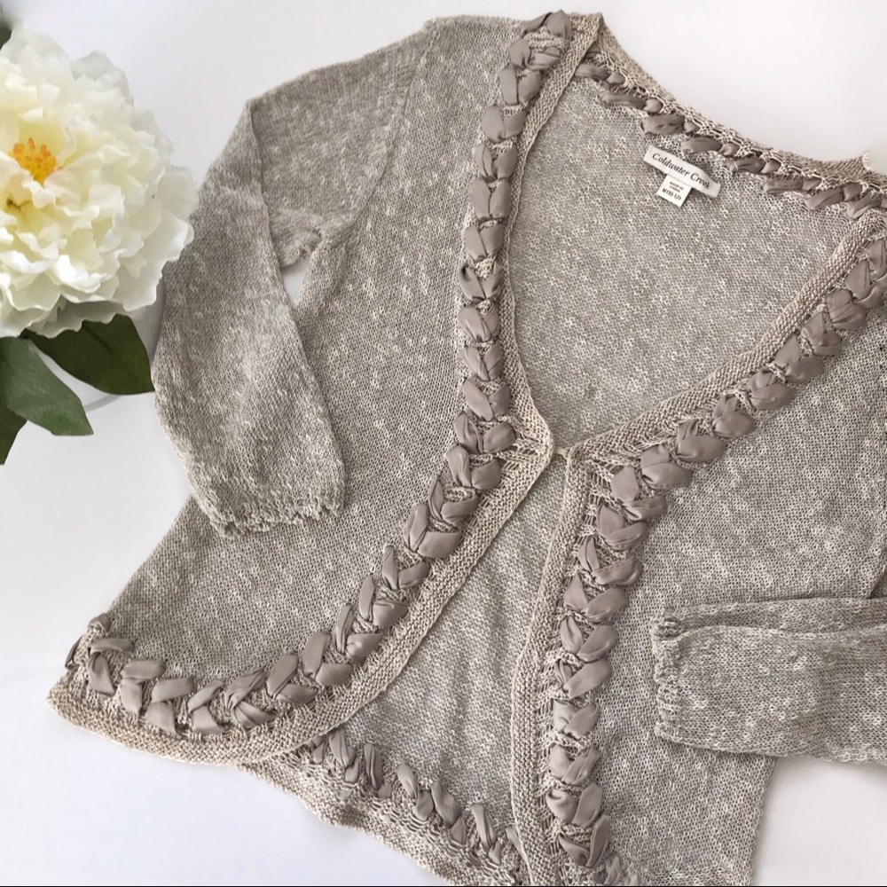 Coldwater Creek Embellished Cardigan